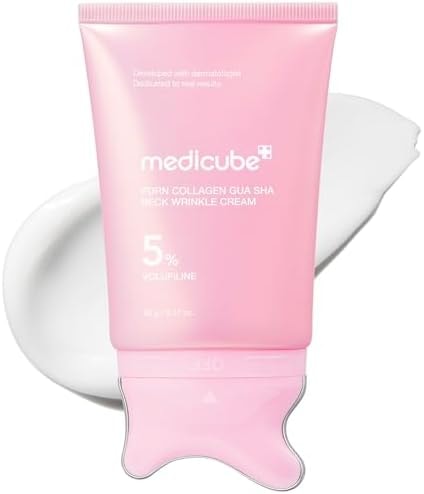 medicube PDRN Collagen Gua Sha Neck Wrinkle Cream - Firming, Contour Care