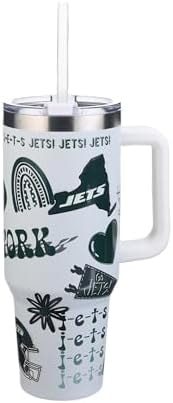 The Memory Company Officially Licensed 46oz Team Spirit Game Day Tumbler, New York Jets