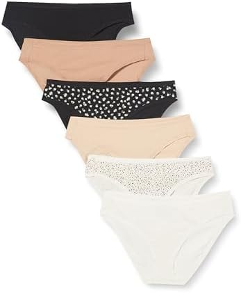 Amazon Essentials Women's Cotton Stretch Bikini Panty Underwear, -Fall Floral, X-Large