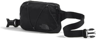 THE NORTH FACE Terra Lumbar Hiking Hip Pack - 1 Liter Storage Belt Bag, Water Repellent Finish, Adjustable Strap, TNF Black/Asphalt Grey, One Size