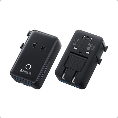 Anker Nano Travel Adapter, 2 USB C Universal Charger, 20W, 1× 2-Pin AC