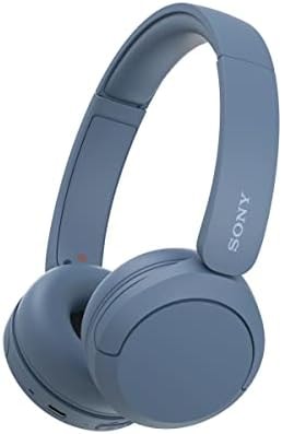 Sony WH-CH520 Wireless On-Ear Bluetooth Headphones with Microphone, Blue