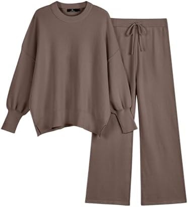 LILLUSORY Women 2 Piece Matching Lounge Sweater Sets 2026 Fall Outfit