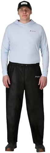 FROGG TOGGS Men's Standard Classic Pro Action Waterproof Breathable Rain Pant, Black, Large