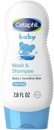 Cetaphil 2-in-1 Baby Shampoo & Body Wash, Tear Free, Calendula, 7.8oz
