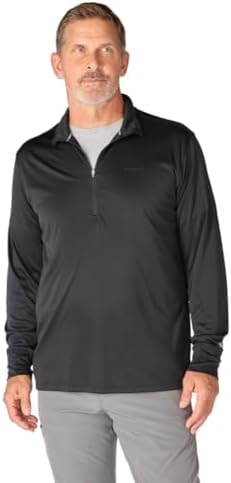 Carhartt Men's Force Sun Defender™ Relaxed 1/2-Zip, Black, Large