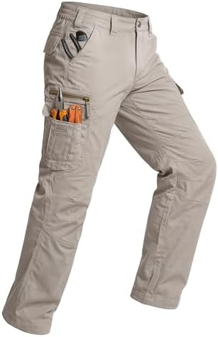 Arunlluta Work Pants for Men Ripstop - Tactical Cargo Pants Water Resistant