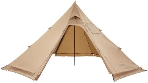 VEVOR Hot Tent for 4 Persons, Portable Winter Tipi Tent with Stove Jack, Waterproof Camping Tents, Lightweight 4 Season Shelter Tents for Hiking Fishing Backpacking, M Size