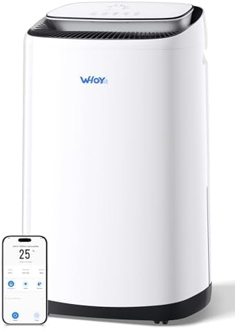 WHOY 80 Pint Dehumidifier for Basement, 50 Pint DOE, Drain Hose, 5000 Sq Ft