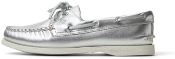 Sperry Women's Authentic Original™ Boat Shoe, Silver, 9.5