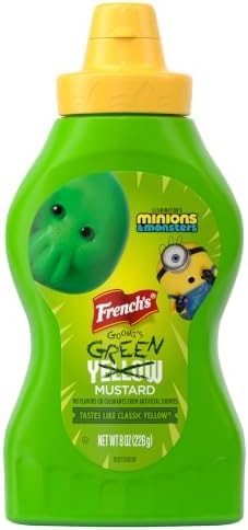 French’s Goomi’s Green Mustard, Tastes Like Classic Yellow, No Flavors or Colorants From Artificial Sources, Limited Edition Offering While Supplies Last, Hot Dogs, Pretzel Dip, Hamburgers, 8 oz