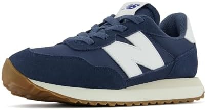 New Balance Kids 237 Bungee Sneaker, Natural Indigo/Moonbeam, 3 W Infant (0-12 Months)