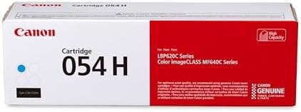Canon Genuine 054 Cyan Toner Cartridge High Capacity Compatible with LBP622Cdw, LBP623Cdw, MF641Cdw, MF642Cdw, MF644Cdw