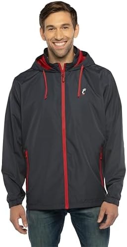 Vantage Apparel Packable Wind Jacket, Cincinnati Bearcats, 3XL