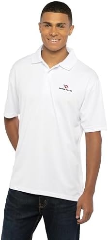 Vantage Apparel White Poly Polo, Dayton Flyers, S