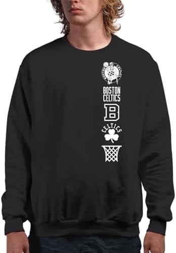 Junk Food NBA - Boston Celtics Stacked Logo Adult Crewneck