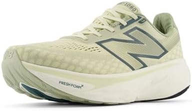 New Balance Men's Fresh Foam X 1080 V14 Running Shoe, Pale Moss/New Spruce/Linen, 16 M