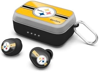 SOAR NFL Wireless Sport Earbuds: Comfortable Fit & Convenient Charging, Pittsburgh Steelers