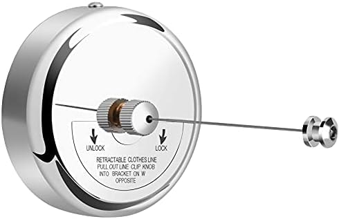 Clatoon Retractable Clothesline 9.0 Feets Adjustable, 304 Stainless Steel