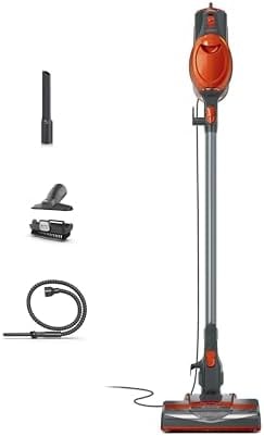 Shark HV302 Rocket Pet Corded Stick Vacuum, Lightweight with Swivel Steering for Carpets & Hard Floors, Converts to Hand Vacuum, Includes Crevice Tool, Pet Multi-Tool & Precision Duster, Orange