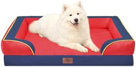Comfort Expression Orthopedic Dog Beds for Large Sized Dog with Bolster