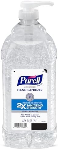Purell Advanced Hand Sanitizer Refreshing Gel, Clean Scent, 2-Liter Pump Bottle (Pack of 1) - 1015-04-CMR