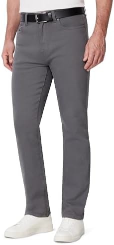 Amazon Essentials Men's Regular Fit Garment Dyed Five Pocket Pant, Charcoal, 40W x 30L