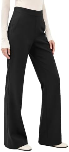 SEAJOJO Womens Bootcut Dress Pants Work Stretchy Flare Slacks with Pockets
