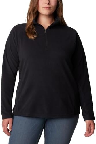Columbia Womens Glacial IV Half Zip Fleece Jacket, Black, Medium
