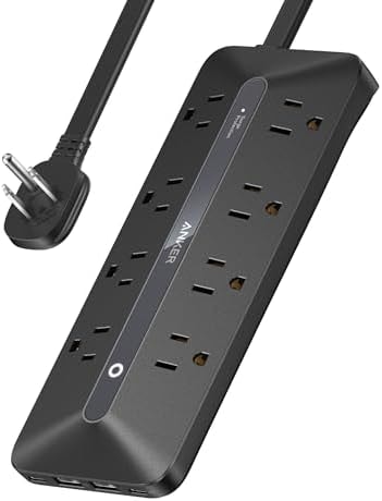 Anker Power Strip, 900J Surge Protector, 35W Max