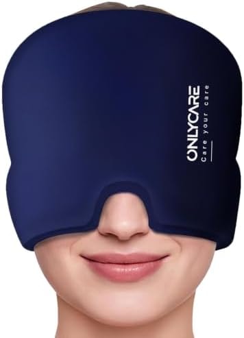 ONLYCARE Migraine Relief Cap, Headache Relief Cold Cap with Odorless Gel