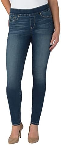 Signature by Levi Strauss & Co Women's Totally Shaping Pull On Skinny Jeans, Harmony, 4 Medium
