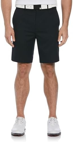 PGA TOUR Men's Expandable Flat Front Golf Short, Caviar, 36