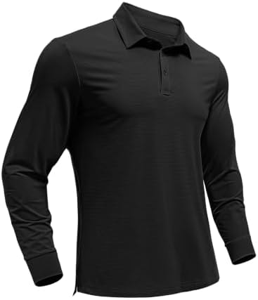 PINSPARK Men's Polo Shirts Moisture Wicking Quick Dry Golf Shirts for Men