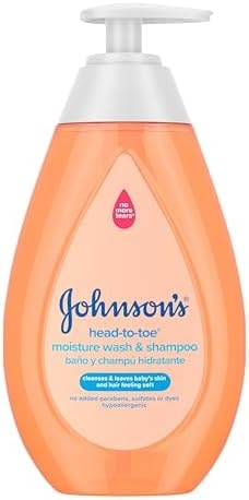 Johnson's Baby Head-to-Toe Gentle Moisture Wash & Shampoo, 13.6 fl. oz