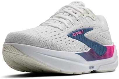 Brooks Women’s Ghost Max 3 Neutral Running & Walking Shoe - White/Moonlight/Pink - 7 Medium