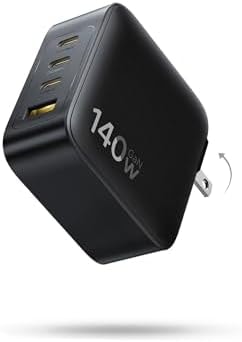 Baseus PD3.1 140W USB C Charger, PPS Fast Charger Type C, Fast Charging Block for MacBook Air/Pro, Pixelbook, iPad, iPhone 17/16 Series, Galaxy S25 Ultra and More