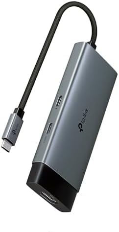 TP-Link USB C Hub 5-in-1 Multiport Adapter (UH5020C) | 4K@60Hz HDMI, 100W Power Delivery, 1×USB-C, 2× USB-A Data Ports | 5Gbps High-Speed Dongle | Compatible w/MacBook and More | Plug and Play