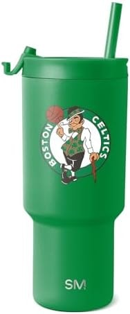 Simple Modern Boston Celtics Tumbler with Flip Lid, Straw | 30oz | NBA