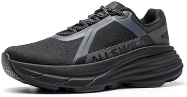 ALLSWIFIT Women's Breathable Cushion Fashion Sneakers,Black,7
