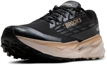 Brooks Men’s Cascadia19 GTX Waterproof Mountain Trail Running Shoe - Black/Ebony/Chateau Gray - 11.5 Medium