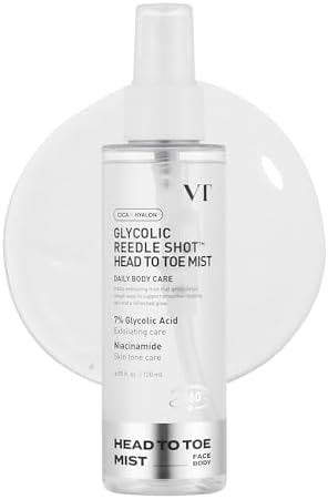 VT COSMETICS 7% Glycolic Acid Reedle Shot Head-to-Toe Mist, 4.05 fl oz