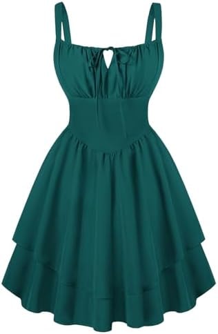 SCARLET DARKNESS Corset Mini Dress for Women Teens Grad Homecoming Sundress