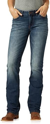 Wrangler Willow Mid Rise Performance Waist Boot Cut Ultimate Riding Jean, Rebecca, 00-34