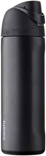 Owala FreeSip Stainless Steel Water Bottle 24 oz Very, Very Dark
