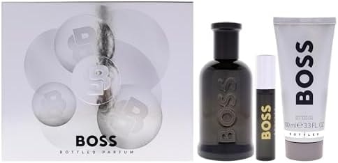 Hugo Boss/ Boss Bottled No. 6 for Men - 3 Pc Gift Set 3.3oz Parfum Spray, 0.33oz Parfum Spray (Mini), 3.3oz Shower Gel