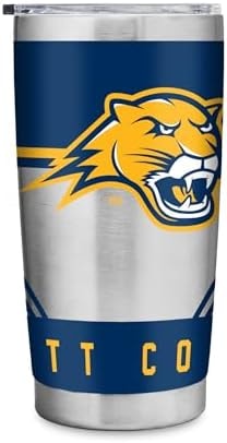 Rico Industries NCAA Averett Cougars Standard 20oz Stainless Steel Tumbler with Lid - Great For Coffee, Tea, Water or Cocktails