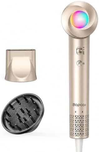 Ionic Hair Dryer, 160,000 RPM High-Speed Blow Dryer with Diffuser for Women