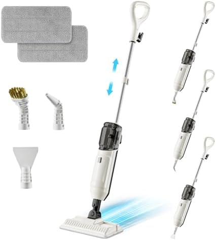 Wotaste Steam Mop Cleaner 260°F Steam in 15s, 16.9oz Tank Hardwood and Tile