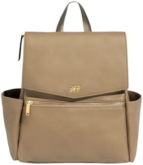 Freshly Picked Mini Diaper Bag II Backpack – Premium Vegan Leather Small Baby Bag without Changing Pad, Compact, Lightweight & Stylish for Moms On-the-Go, Aspen